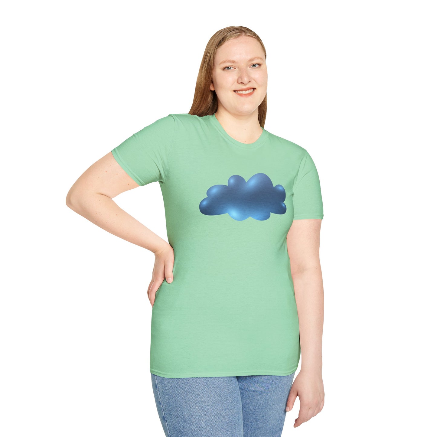 Unisex Softstyle T-Shirt - Serene Cloudscape - Dreamy Cloud