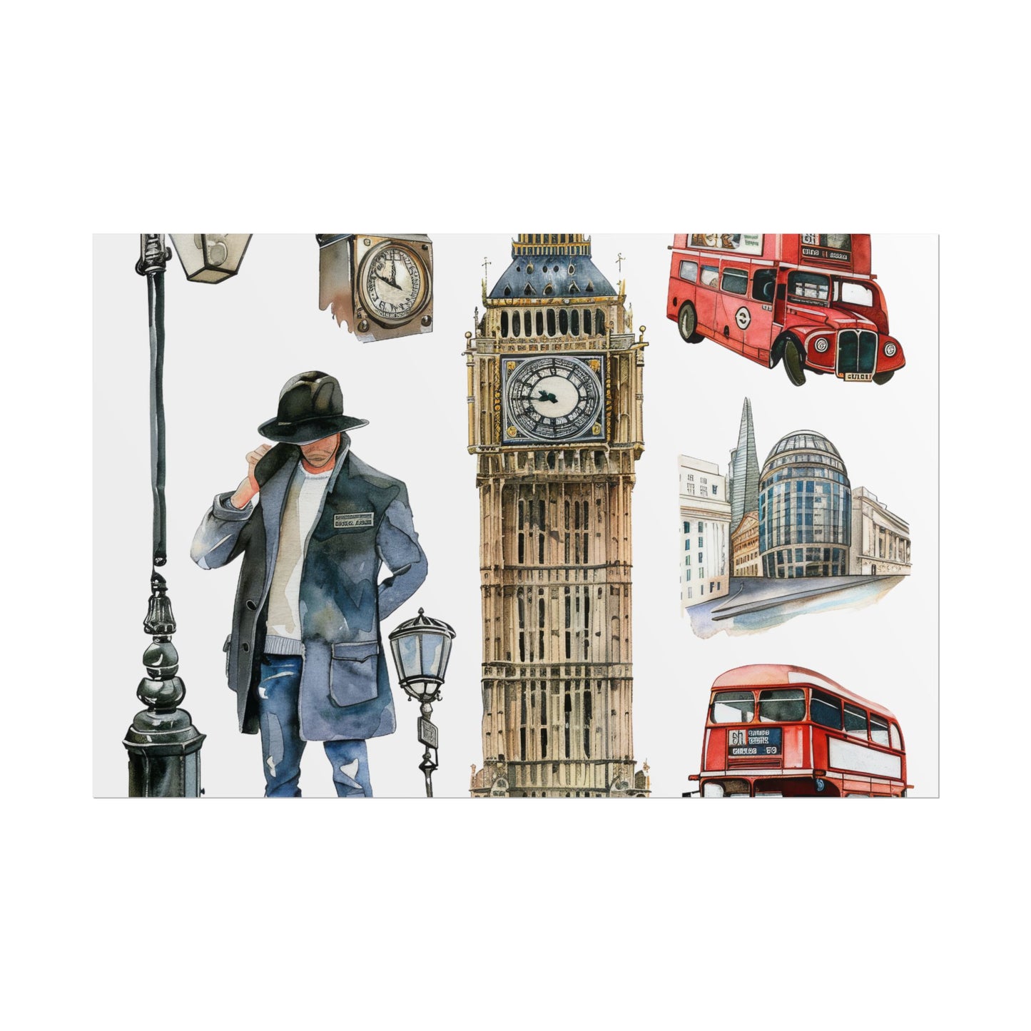 London themed Rolled Posters