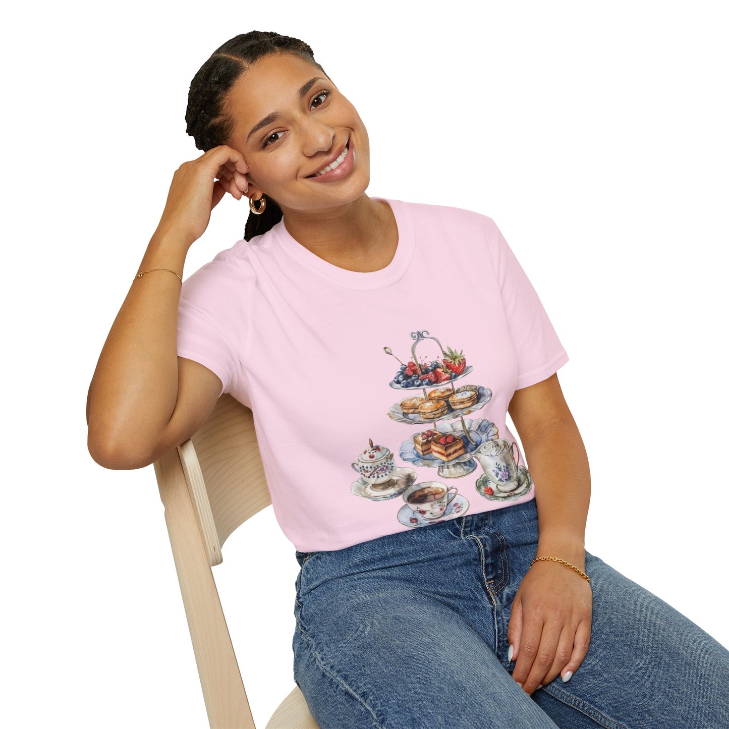 Unisex Softstyle T-Shirt - Palace Plates - A Royal British Breakfast