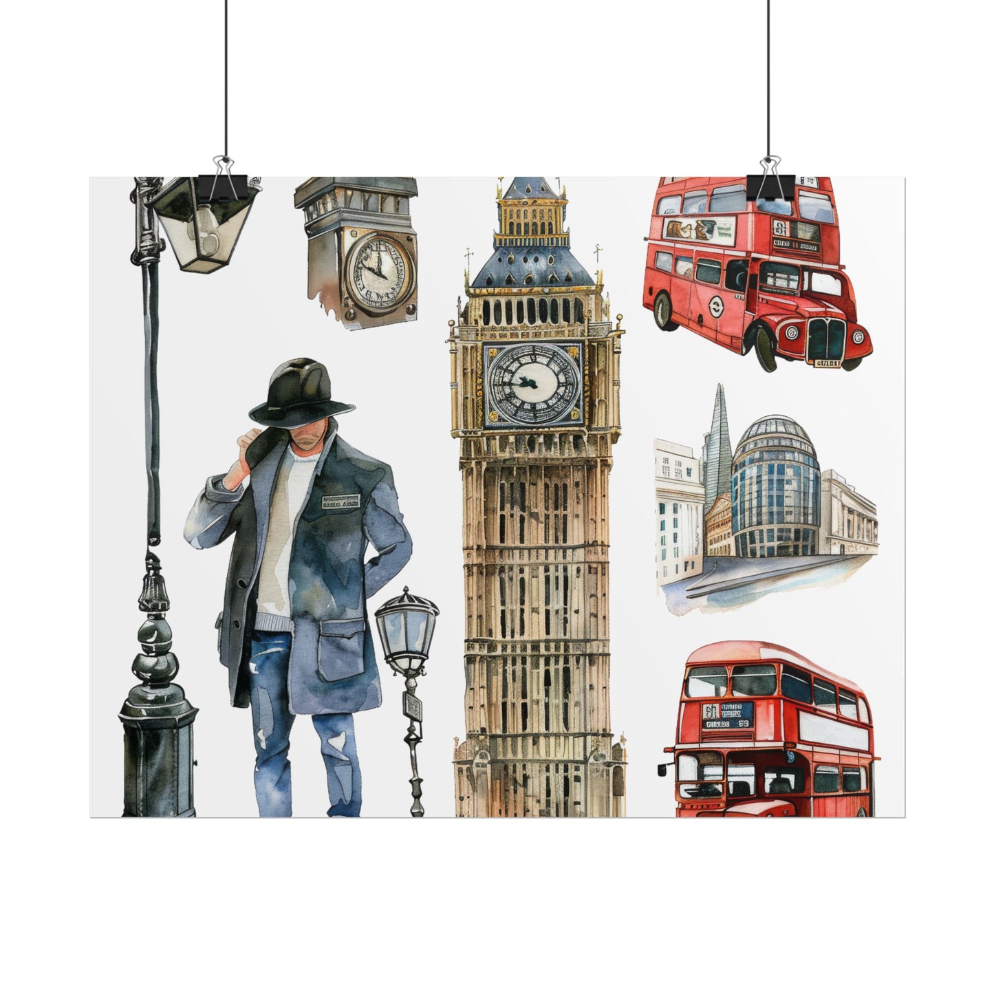 London themed Rolled Posters