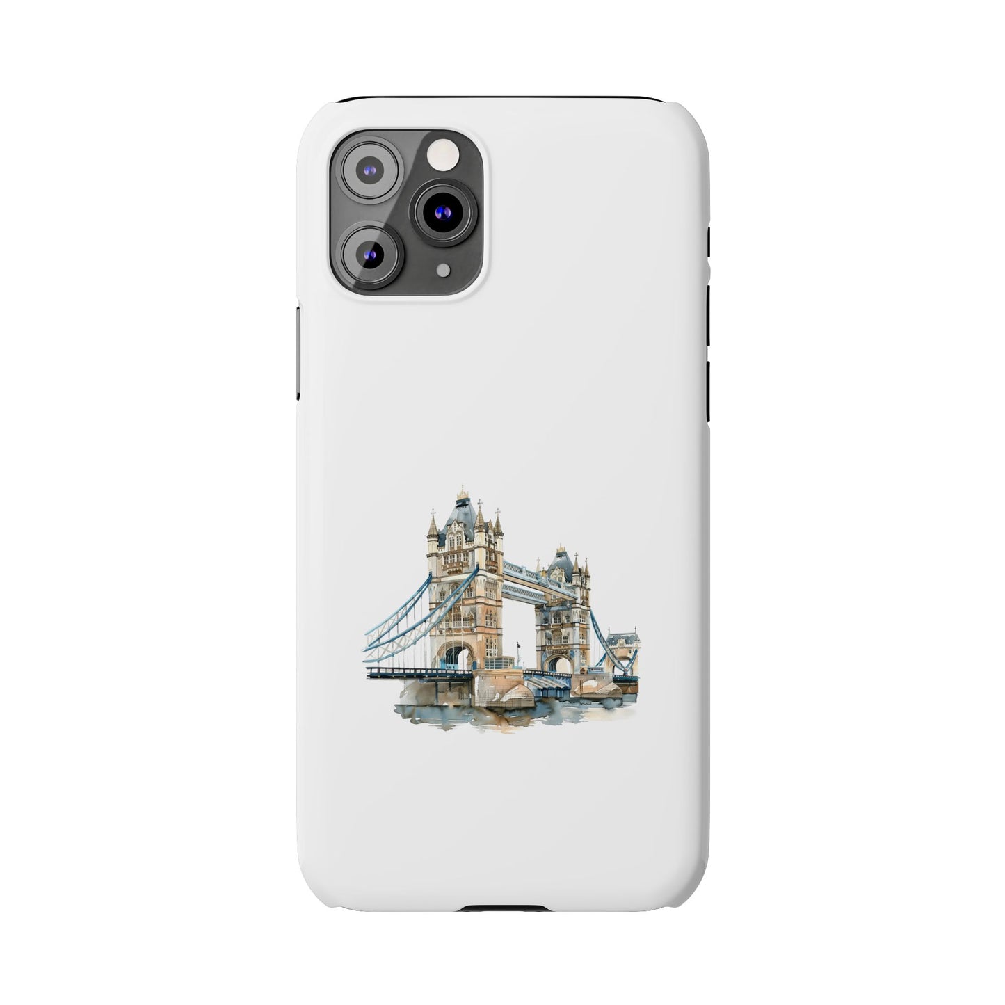 London Bridge Slim Phone Case, Protective Mobile Cover, Stylish Smartphone Accessory, Gift for Travelers, Unique Art Case