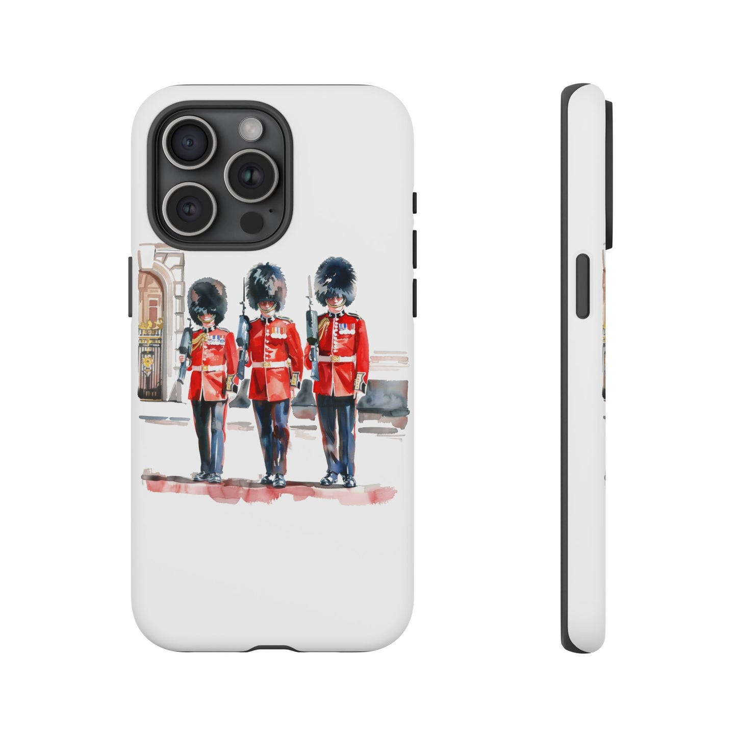 Phone Case with Royal Guard Design, Unique Cell Cover, London Souvenir, Tough Phone Case, Gift for Travelers, Stylish Street Photography