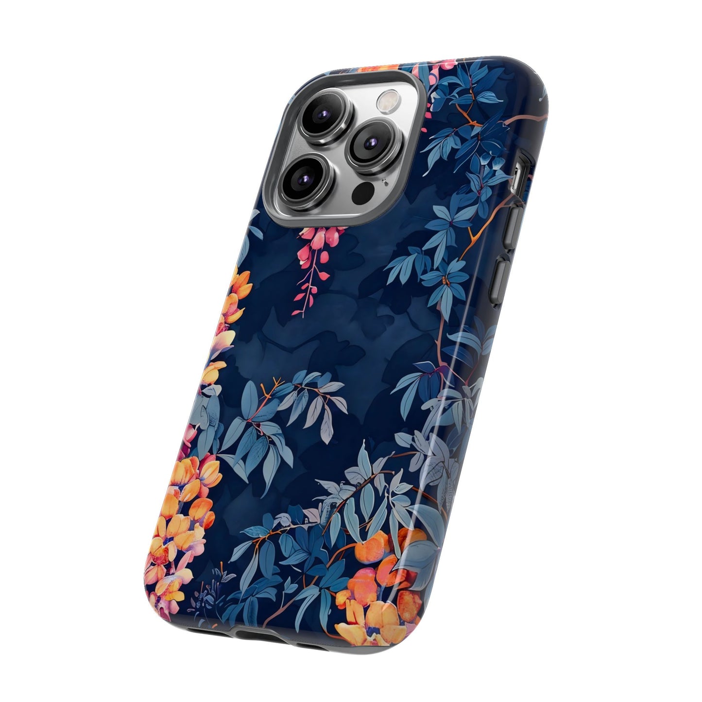 Floral iPhone Case, Tough Phone Cover, Gift for Her, Nature Lover Accessory, Spring Decor, Unique Floral Design