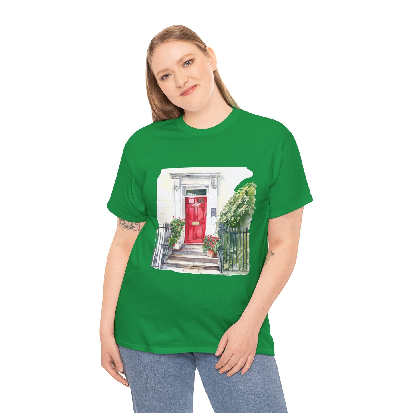 Unisex Heavy Cotton Tee - Embracing Classic British Nature Charm and Style