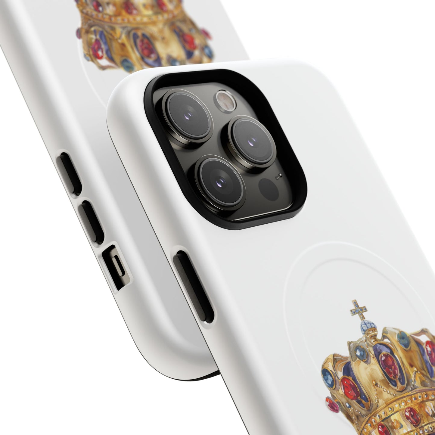 Royal Crown Magnetic Phone Case, Durable Phone Cover, Stylish Tech Accessory, Perfect Gift for Him & Her, Unique Design Case