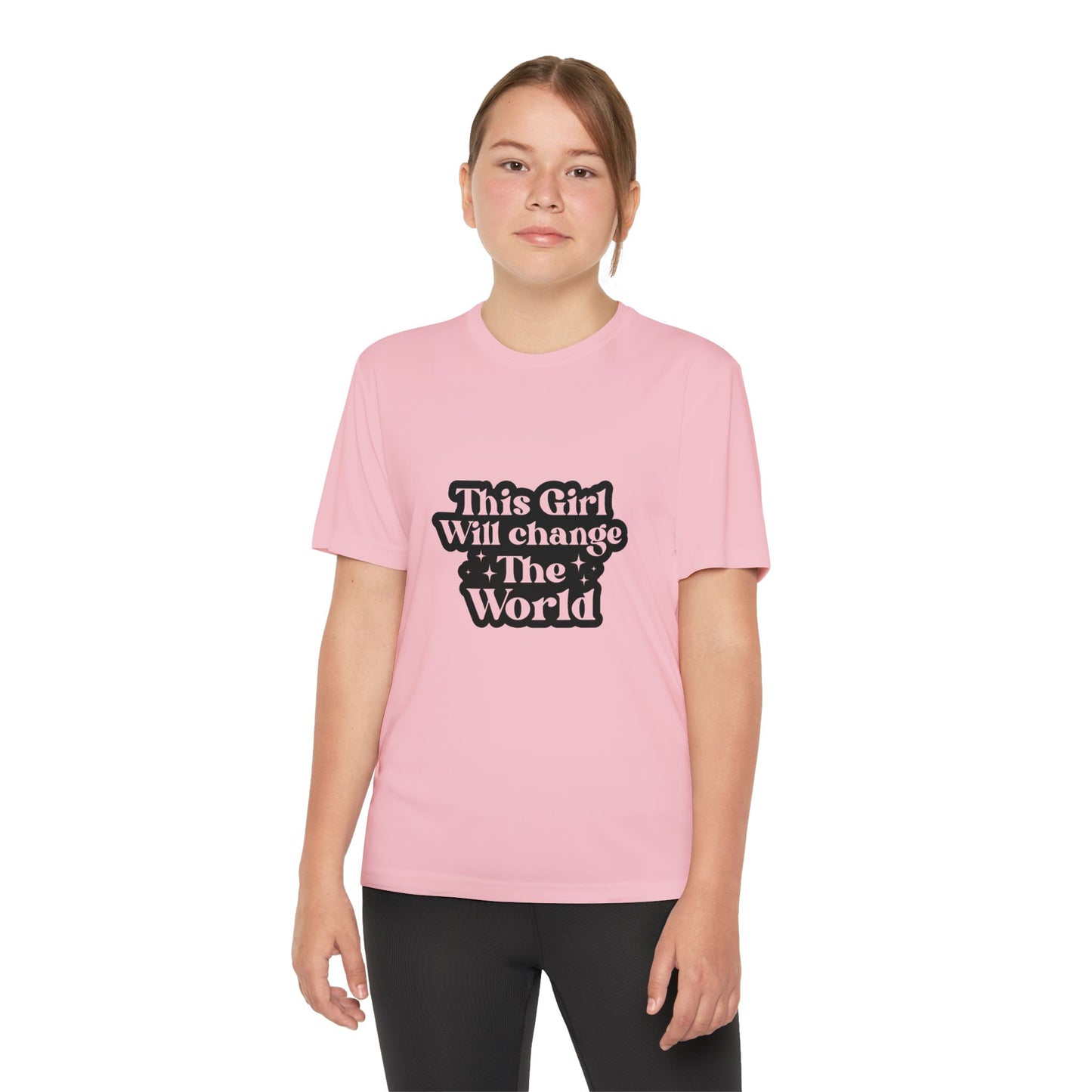 Empowering -Youth Tee: "This Girl Will Change The World"