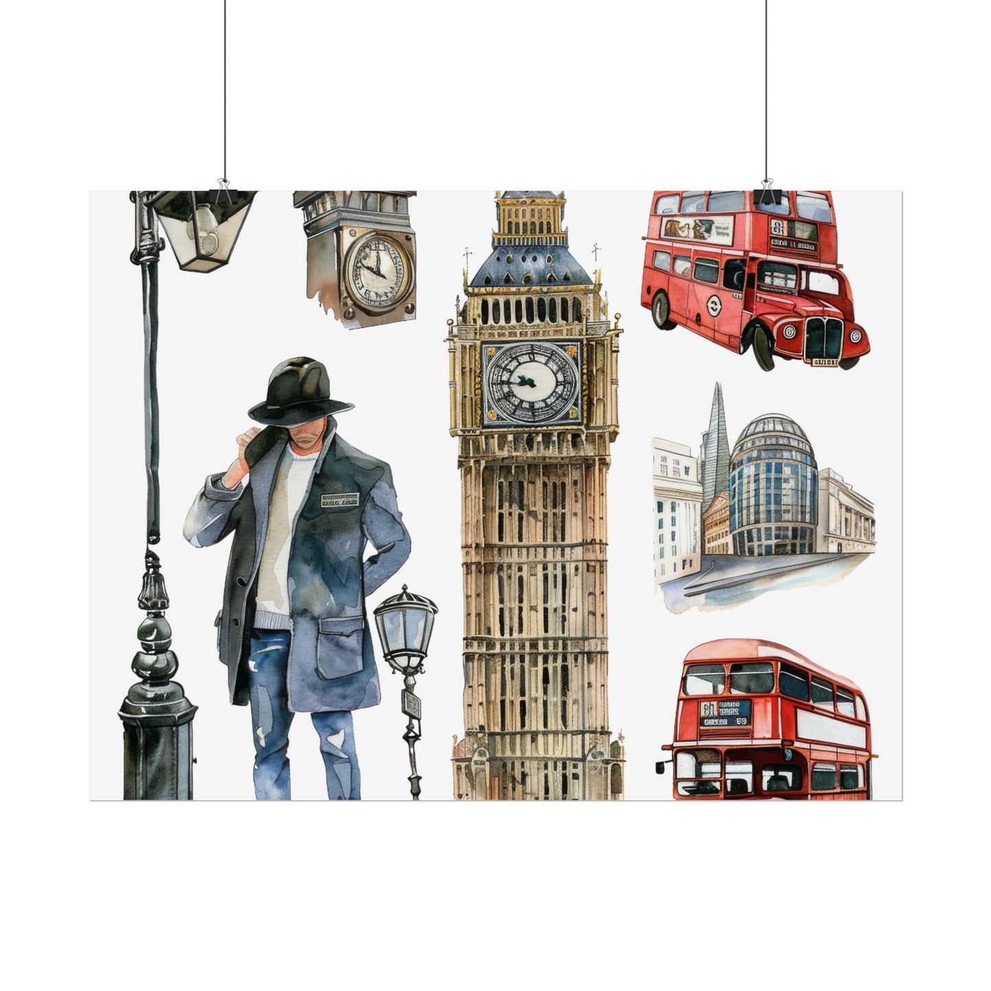 London themed Rolled Posters