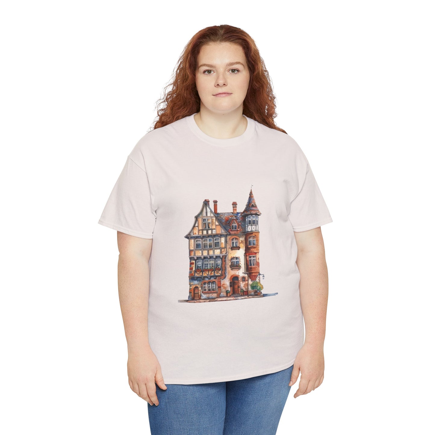 Unisex Heavy Cotton Tee - Timeless Beauty - British Village Homes