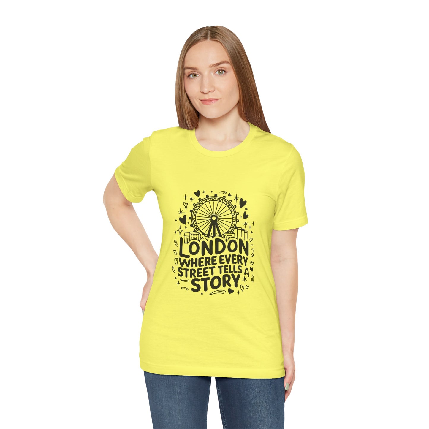 Unisex Jersey Short Sleeve Tee - London's Story Telling Street