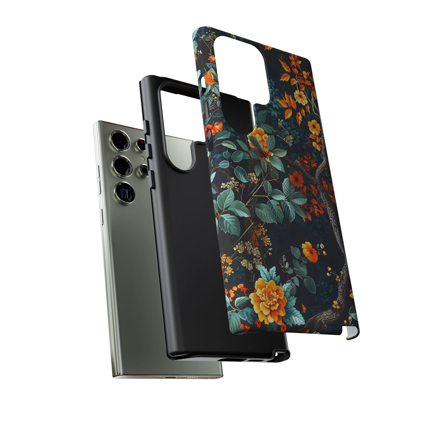 Floral Phone Case | Tough Cases, Protective Cover, Gift for Her, Autumn Vibes, Floral Phone Accessory, Unique Design