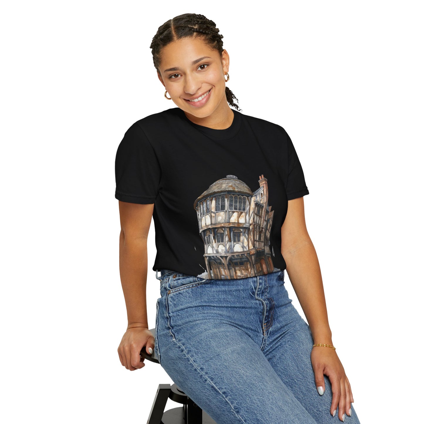 Unisex Garment-Dyed T-shirt - Cheers to Tradition - The Classic British Pub