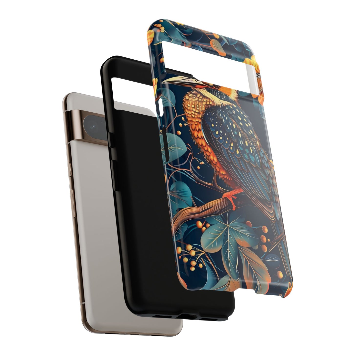 Nature-Inspired Phone Case | Artistic Bird Design | Tough Cases for Nature Lovers, Unique Gift, Eco-Friendly, Wildlife Decor