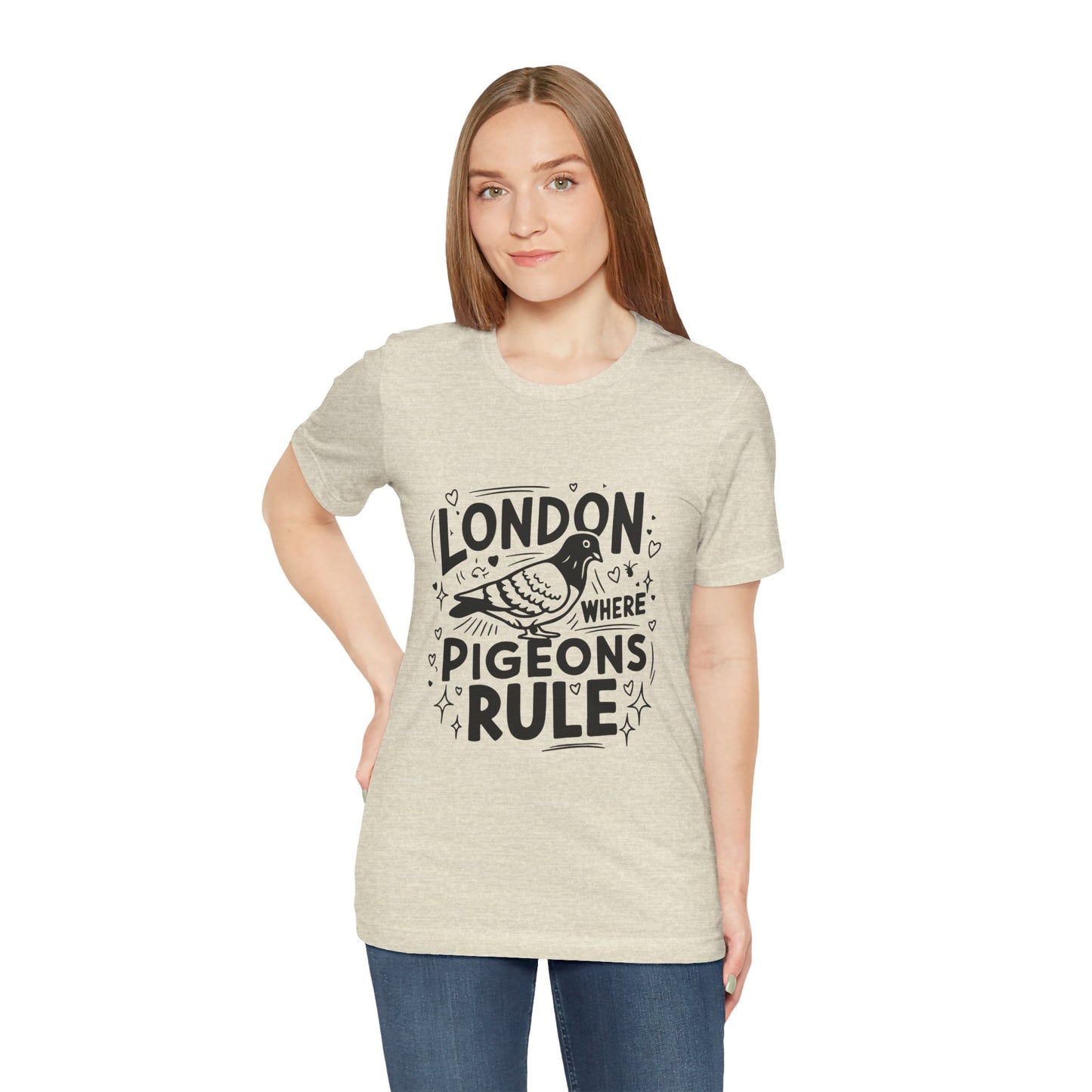 Unisex Jersey Short Sleeve Tee - London where Pigeons Rule