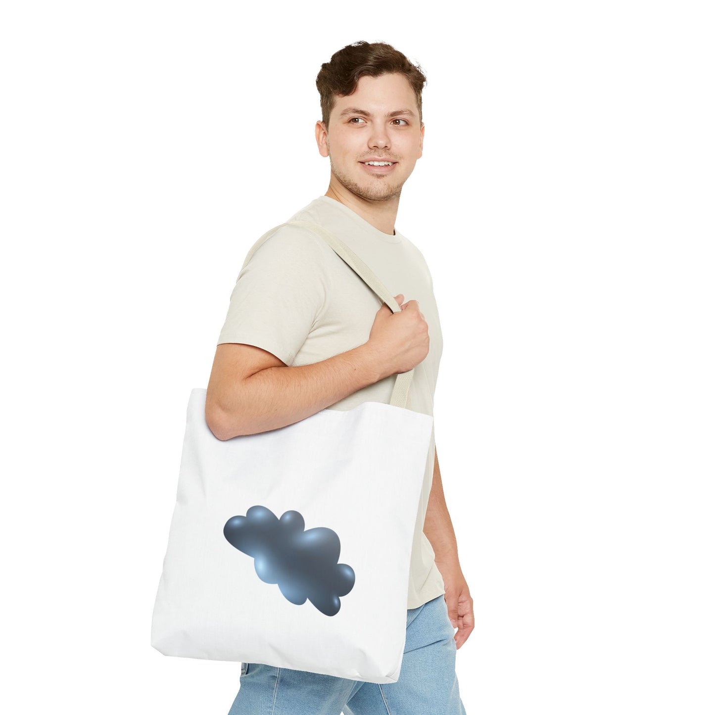 Cloud-Themed Tote Bag, Stylish Carry-All for Everyday Use, Gift for Nature Lovers, Trendy Accessory, Eco-Friendly Bag