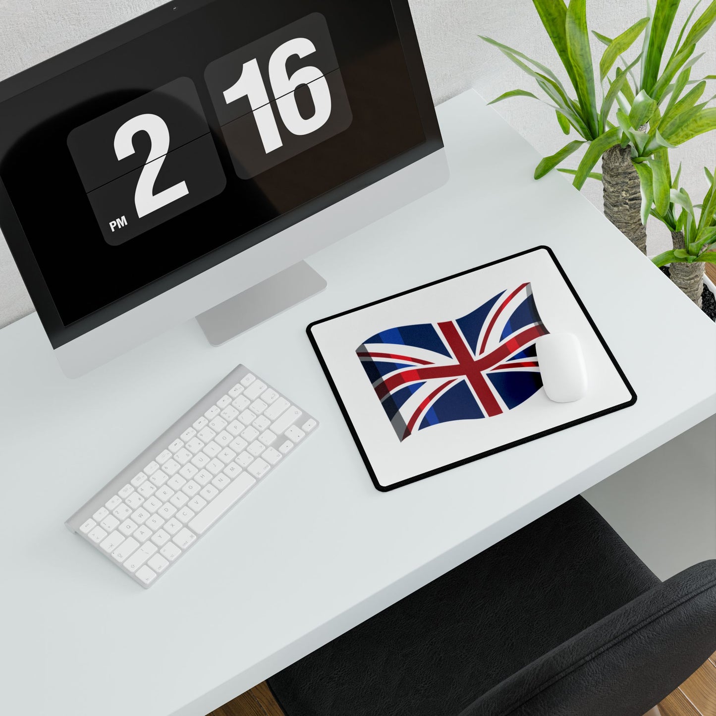 UK Flag Desk Mat - Ergonomic Office Desk Accessory, Gift for Students, Home Office Decor, Desk Protector, Work-from-Home Essential