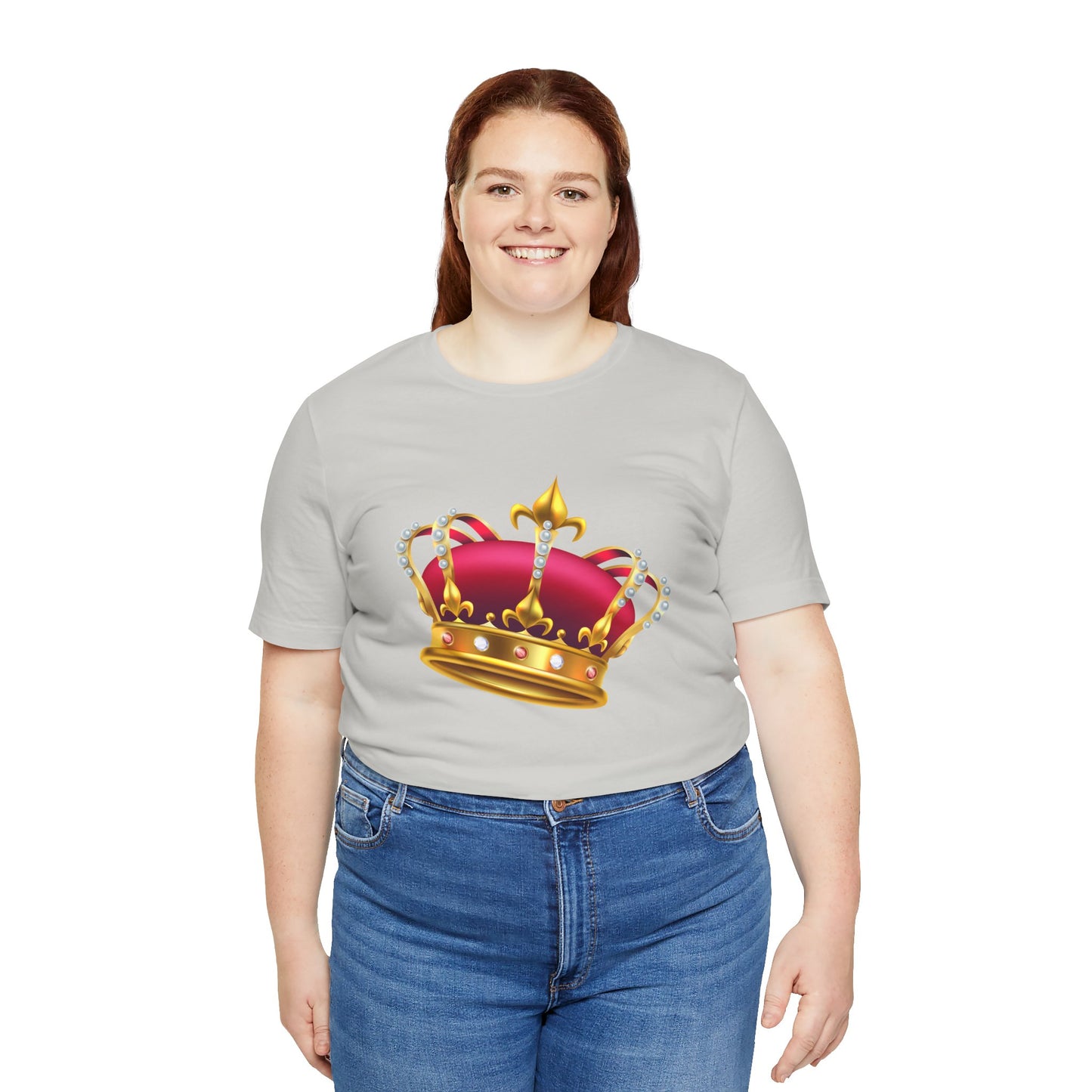 Unisex Jersey Short Sleeve Tee - British Royal Crown Design - Iconic Symbol of Monarchy