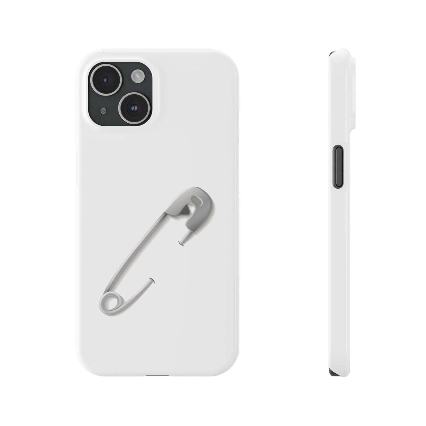 Minimalist Safety Pin Phone Cases | Stylish Slim Cases for Trendy Protection, Gift for Friends, Fashionable Accessories, Unique Phone Cover