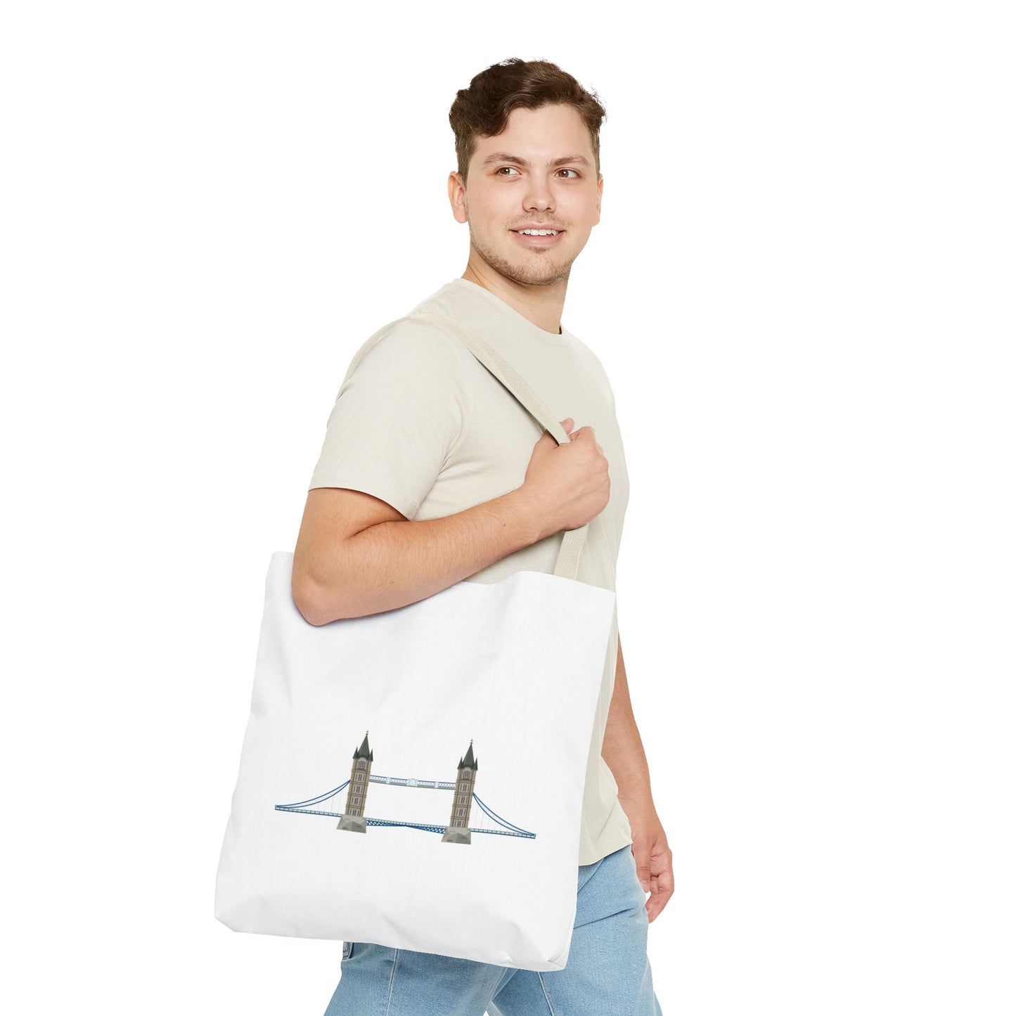 Stylish Tote Bag with London Bridge Design, Perfect for Everyday Use, Gifts, Travel, and Shopping!