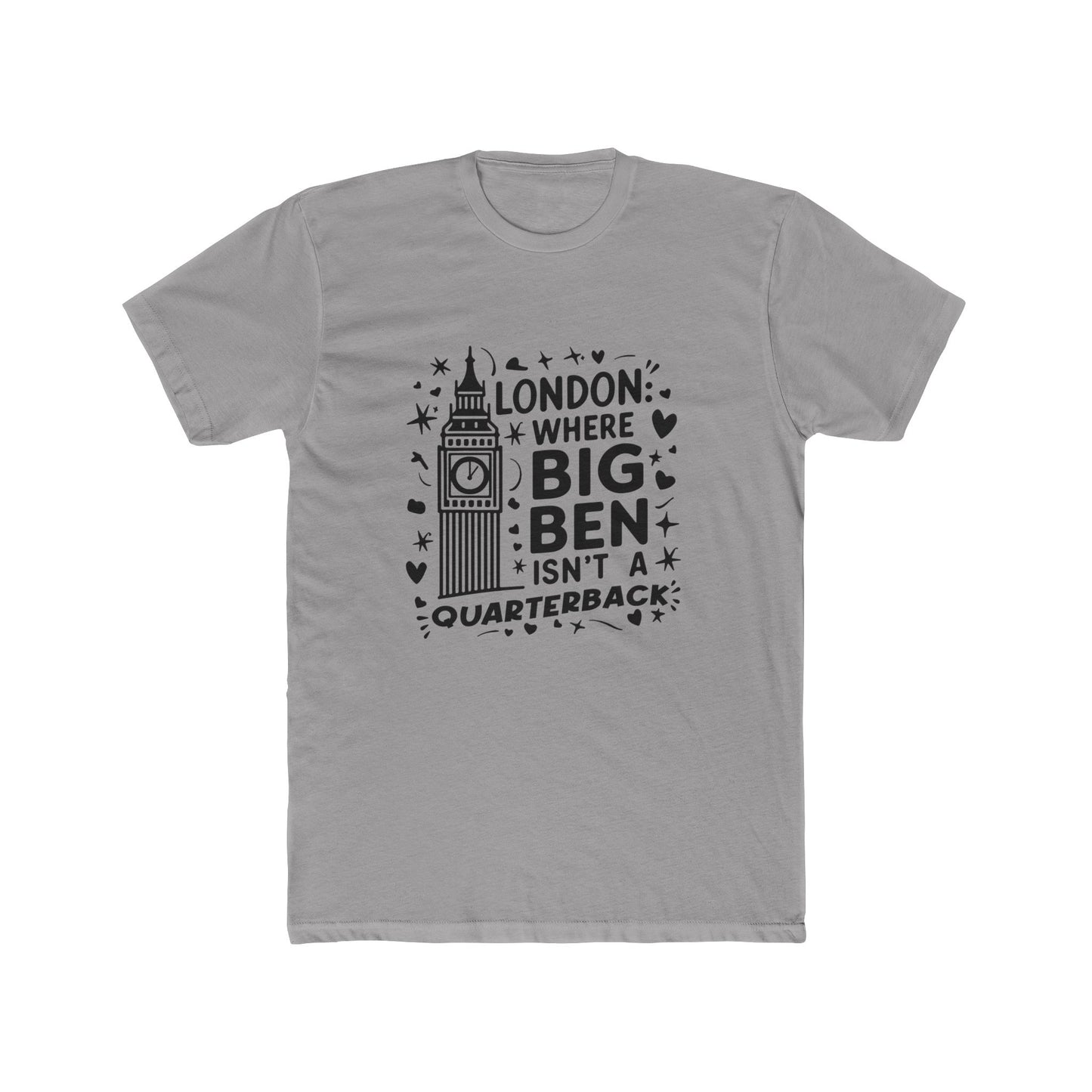 London's Big Ben Trendy Unisex Cotton Crew Tee