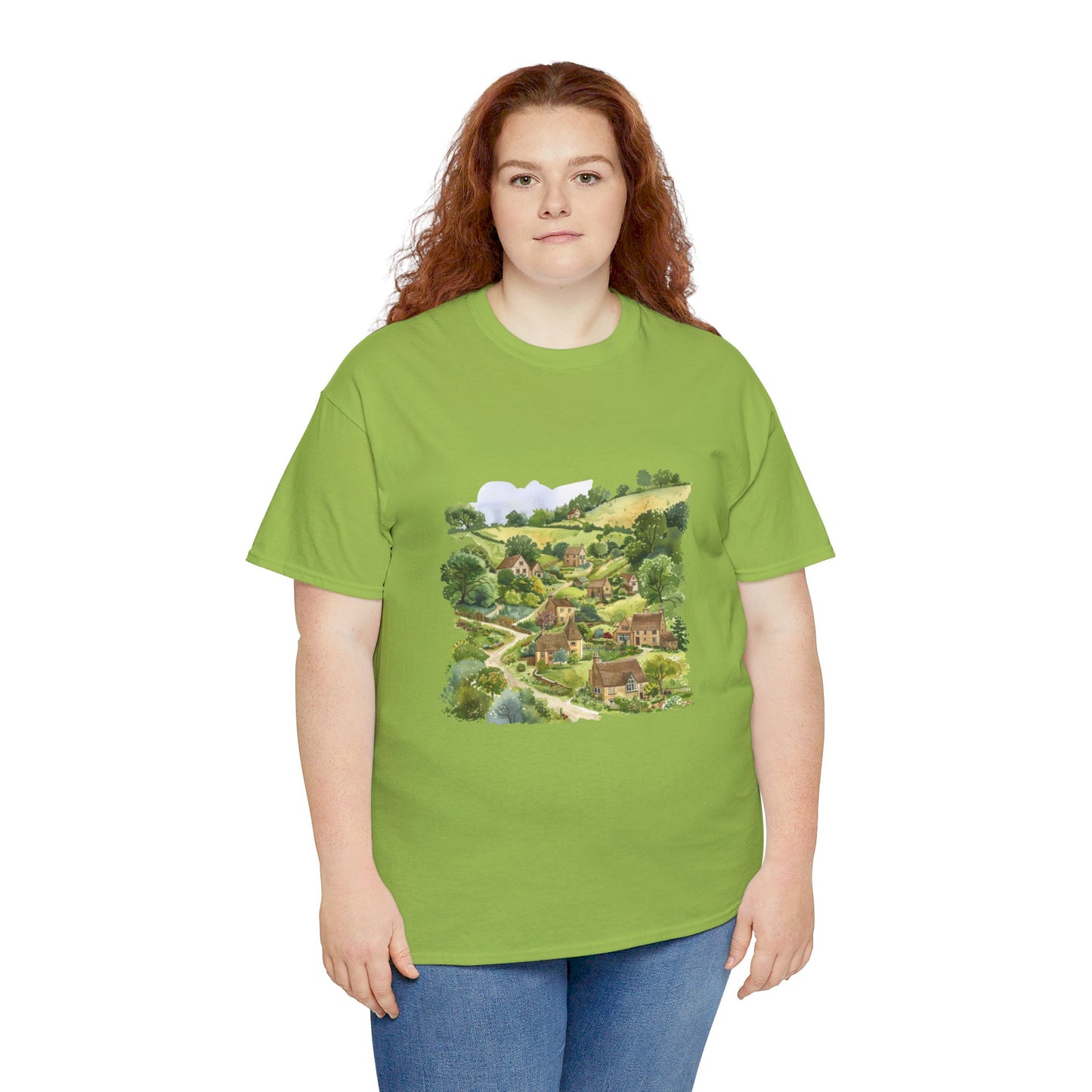 British Nature - Scenic Landscapes and Natural Beauty Trendy Unisex Heavy Cotton T-Shirt