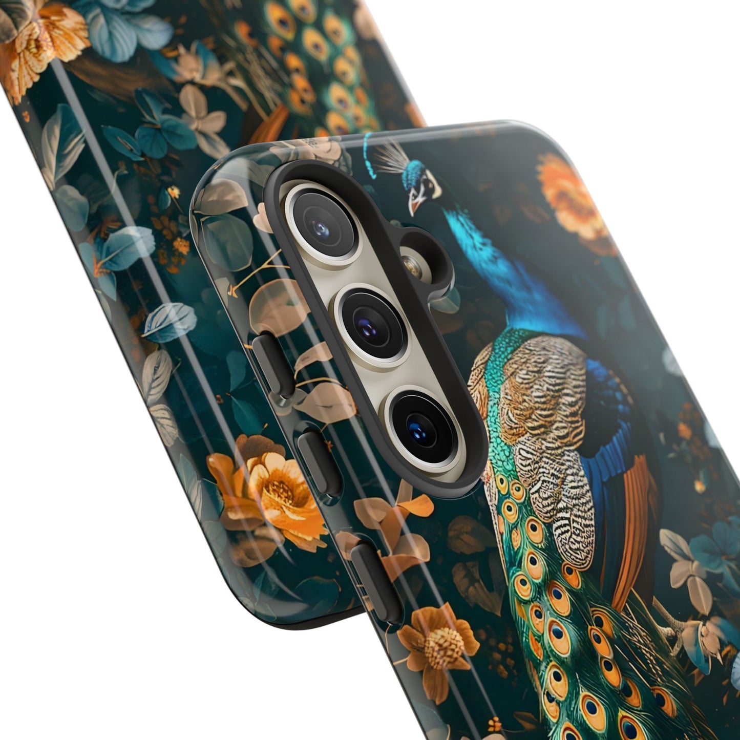 Peacock Phone Case - Elegant Floral Design, Tough Case for Protection, Unique Gift for Nature Lovers, Stylish Accessory, Eco-Friendly