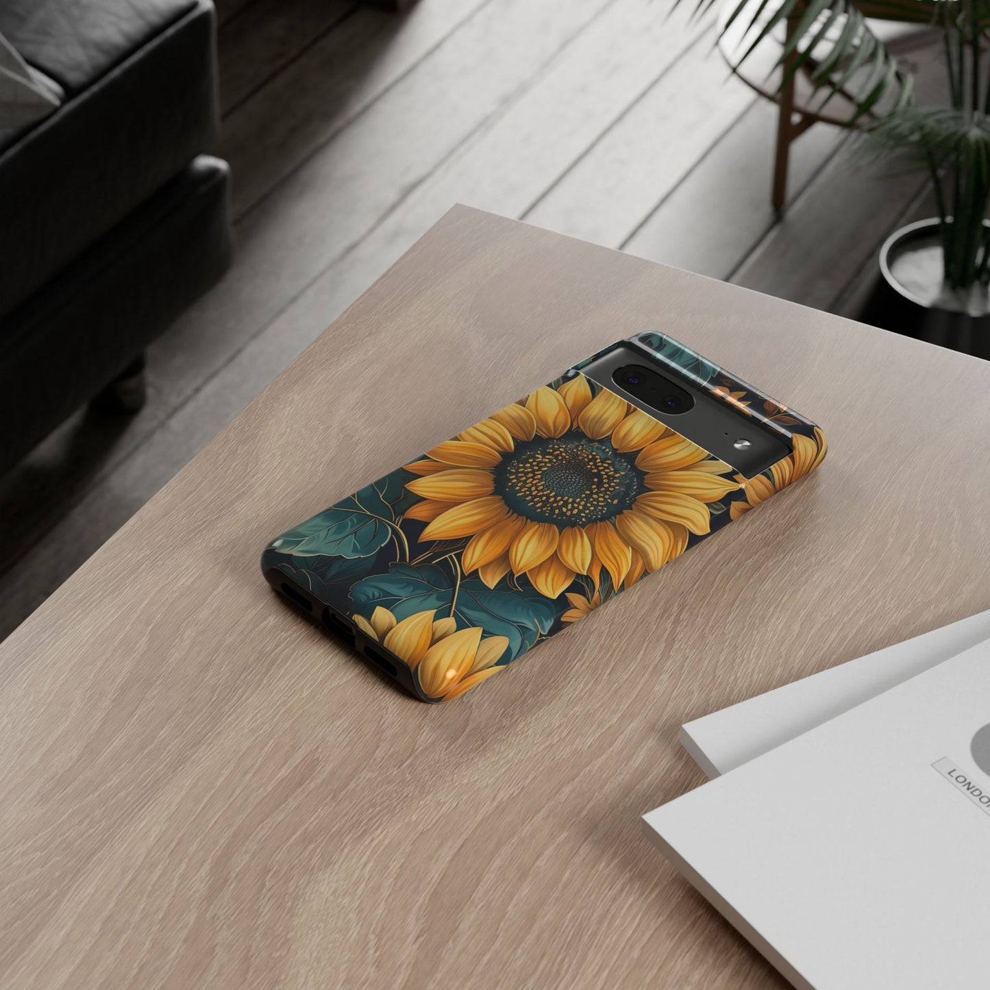 Sunflower Phone Case - Bright Floral Design, Stylish Tough Cover for Sunflower Lovers, Gift for Plant Enthusiasts, Mom Gift, Nature Lovers