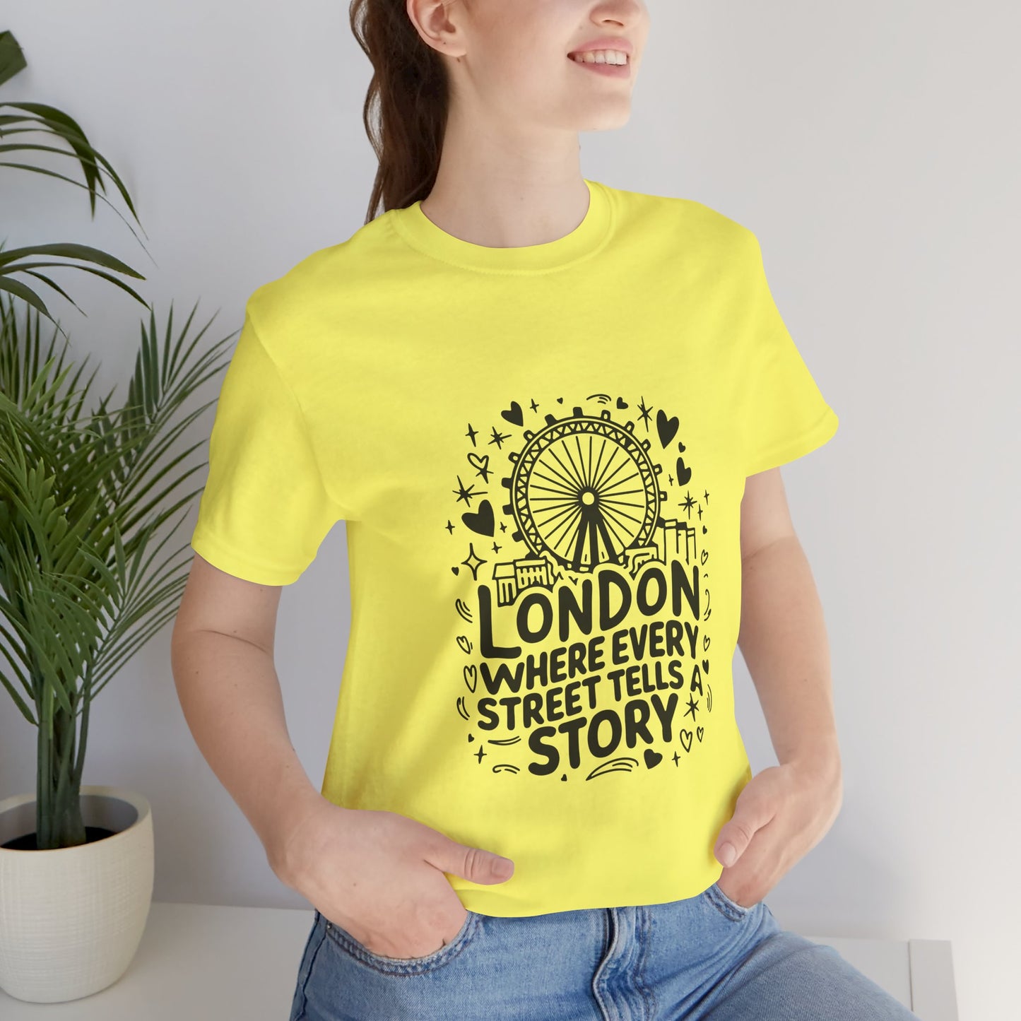 Unisex Jersey Short Sleeve Tee - London's Story Telling Street