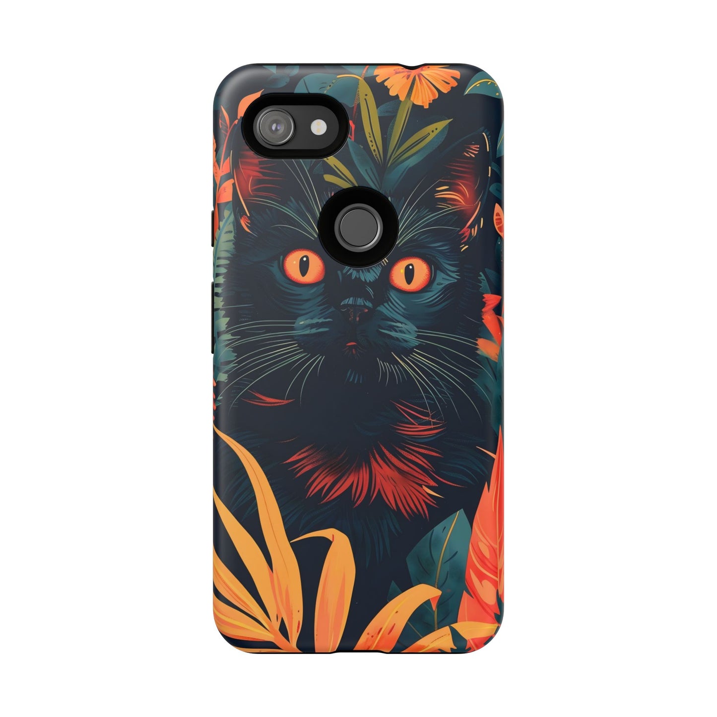 Feline Jungle iPhone Case - Tough and Unique Cat Design, Pet Lover Gift, Animal Phone Accessory, Nature Inspired, Halloween Style
