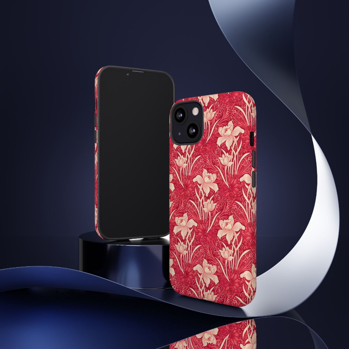Floral Tough Phone Case - Durable, Stylish Accessory, Perfect Gift for Her, Floral Pattern, Customizable, Ideal for Daily Use