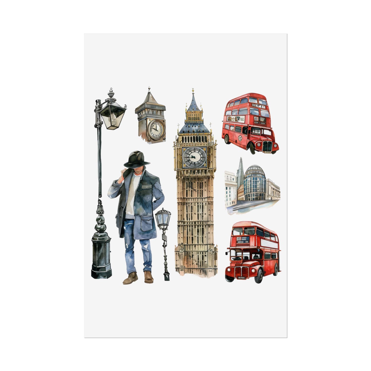 London themed Rolled Posters