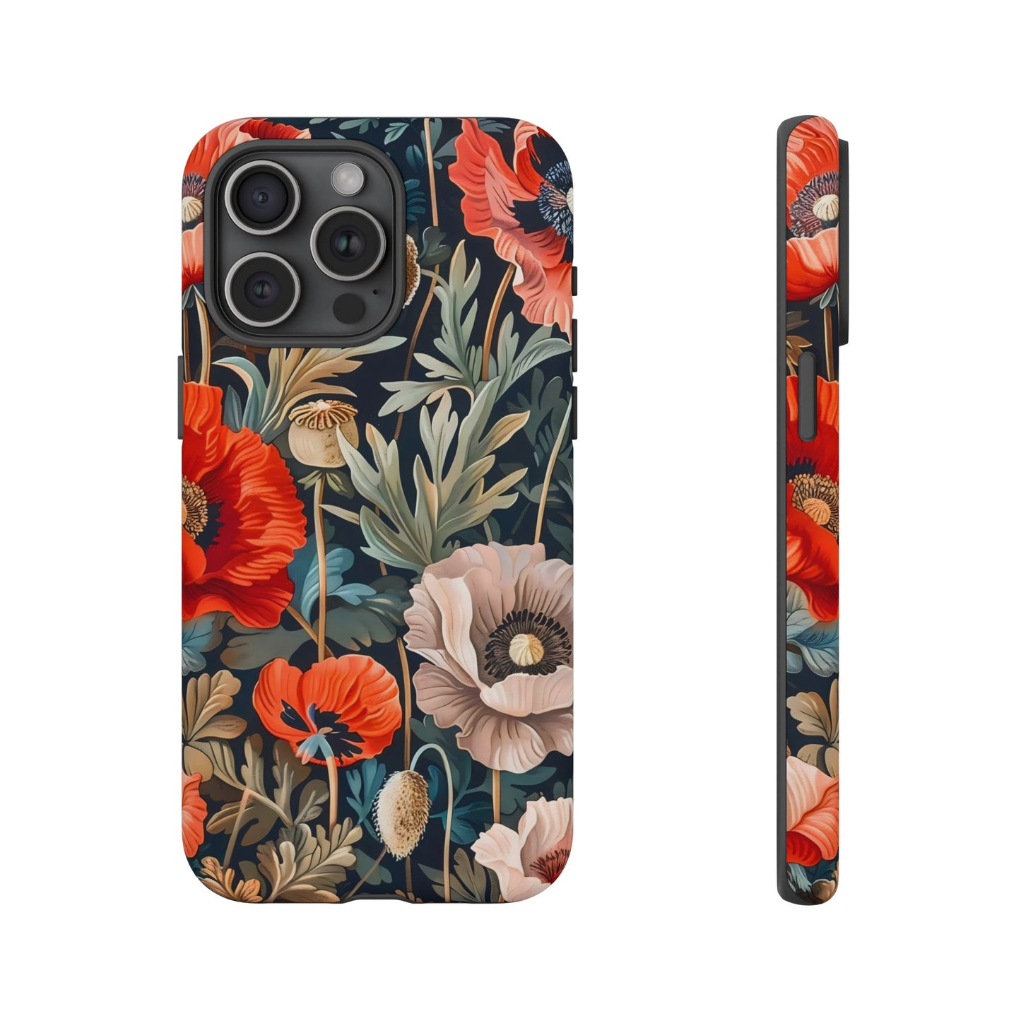 Floral Phone Case - Tough Cases, Flower Design, Chic Tech Accessories, Stylish Gifts, Unique Phone Protectors