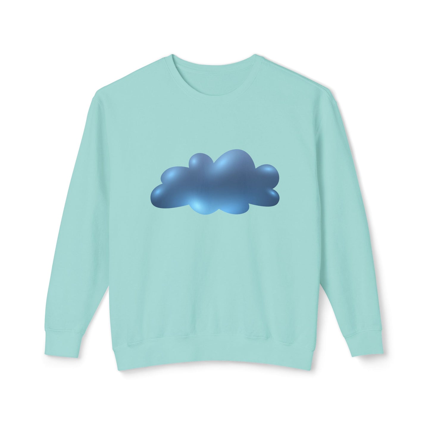 Unisex Lightweight Crewneck Sweatshirt - Serene Cloudscape Dreamy Cloud Design