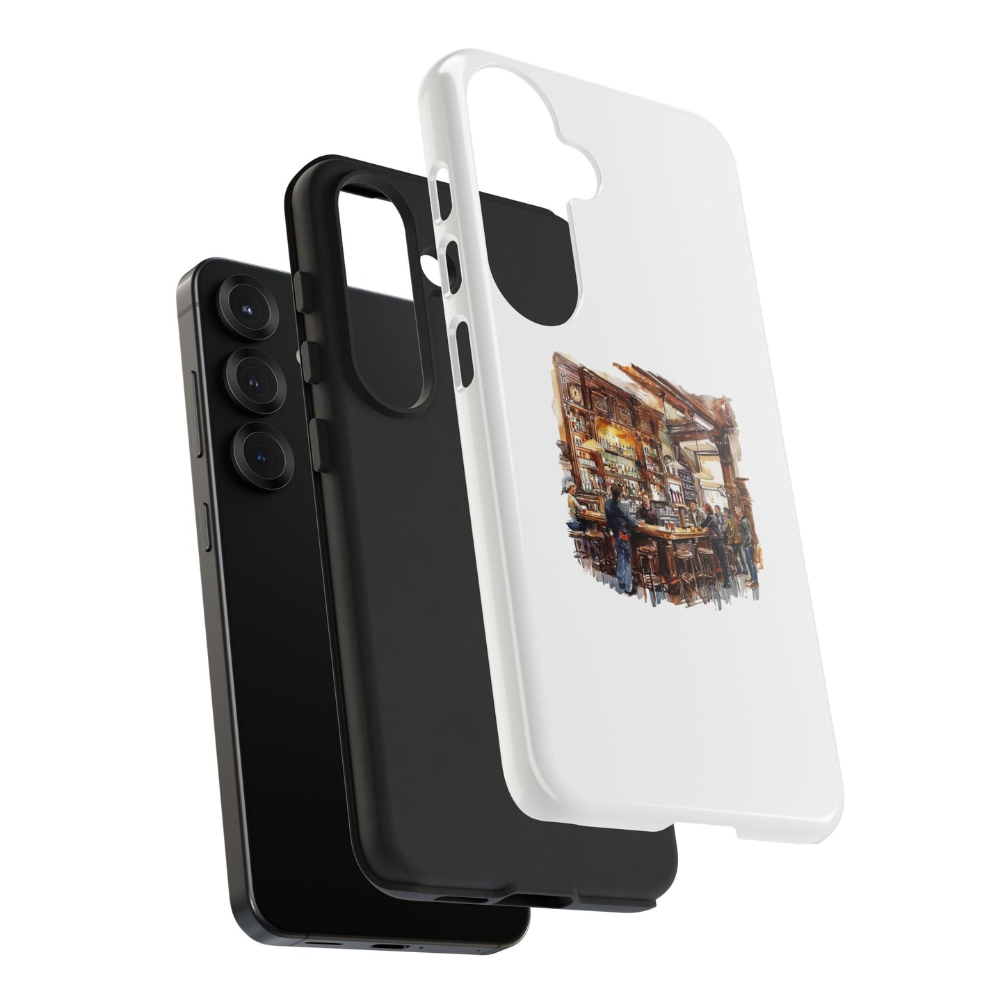 Artistic Phone Case - Cozy Pub Design