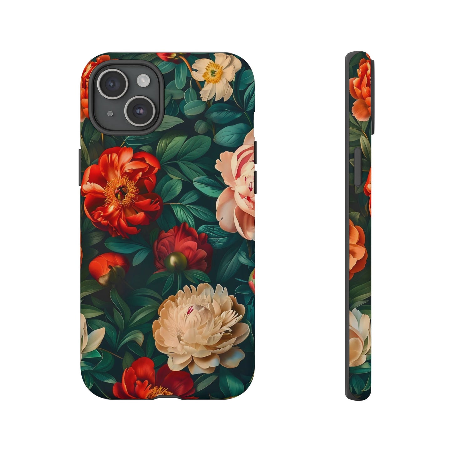 Floral Phone Case - Tough Cases, Vibrant Protection, Gift for Her, Cute Floral Design, Trendy Accessory, Perfect for Spring