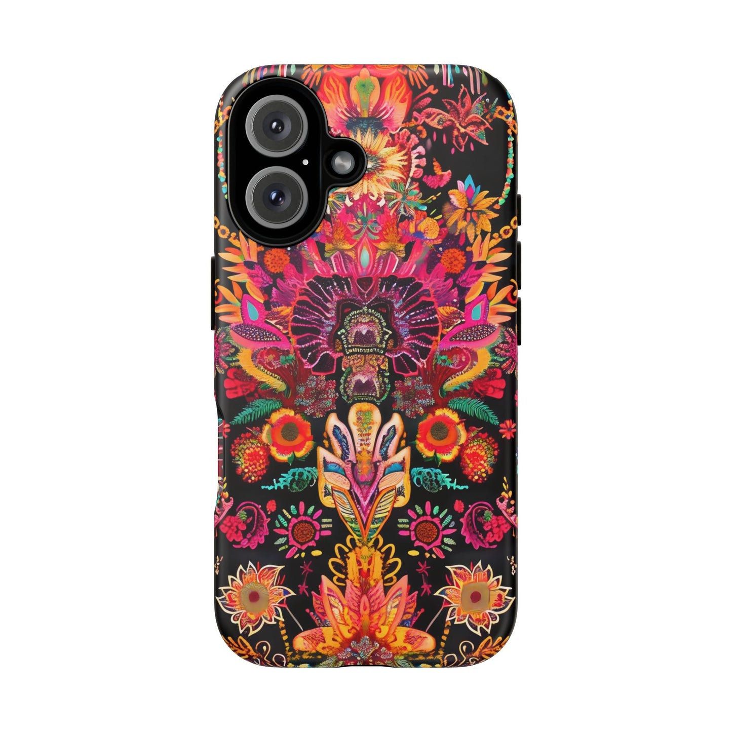 Colorful Floral Phone Case, Tough Cases, Unique Phone Cover, Boho Style Accessory, Gift for Her, Trendy Smartphone Protection
