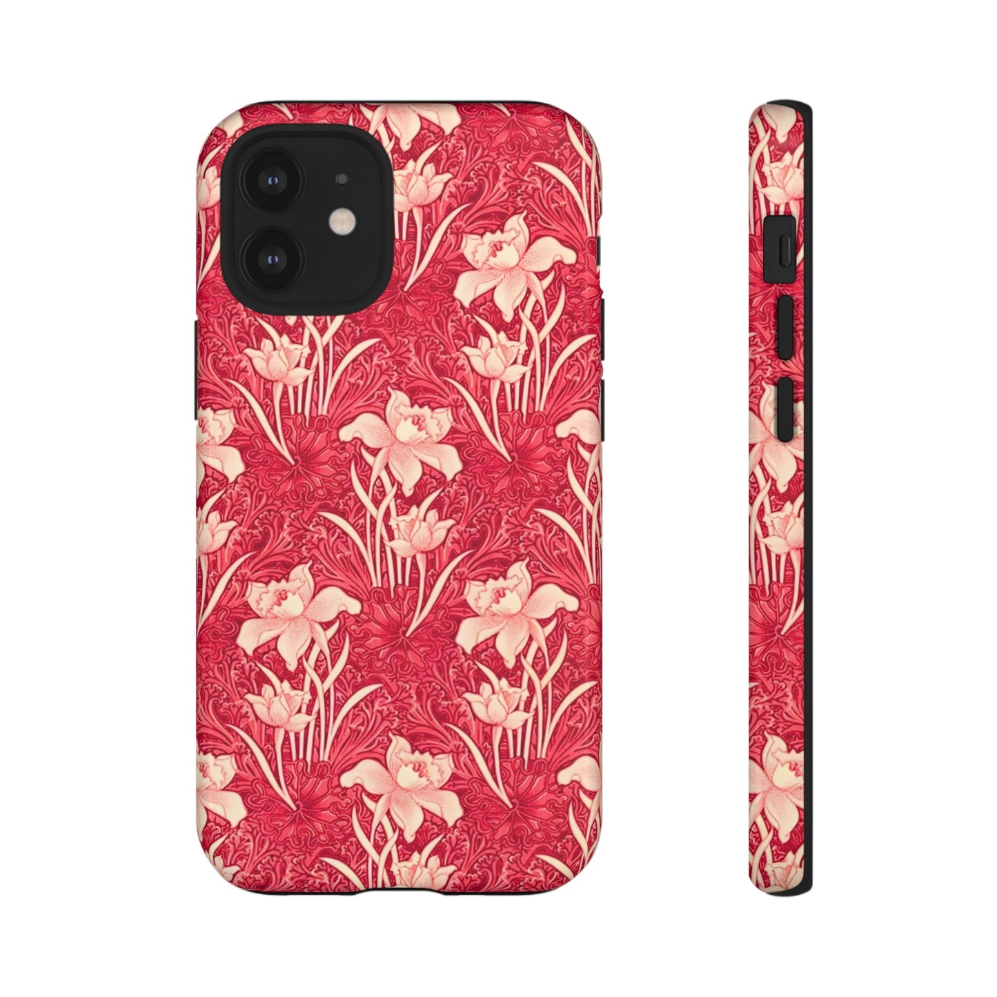 Floral Tough Phone Case - Durable, Stylish Accessory, Perfect Gift for Her, Floral Pattern, Customizable, Ideal for Daily Use