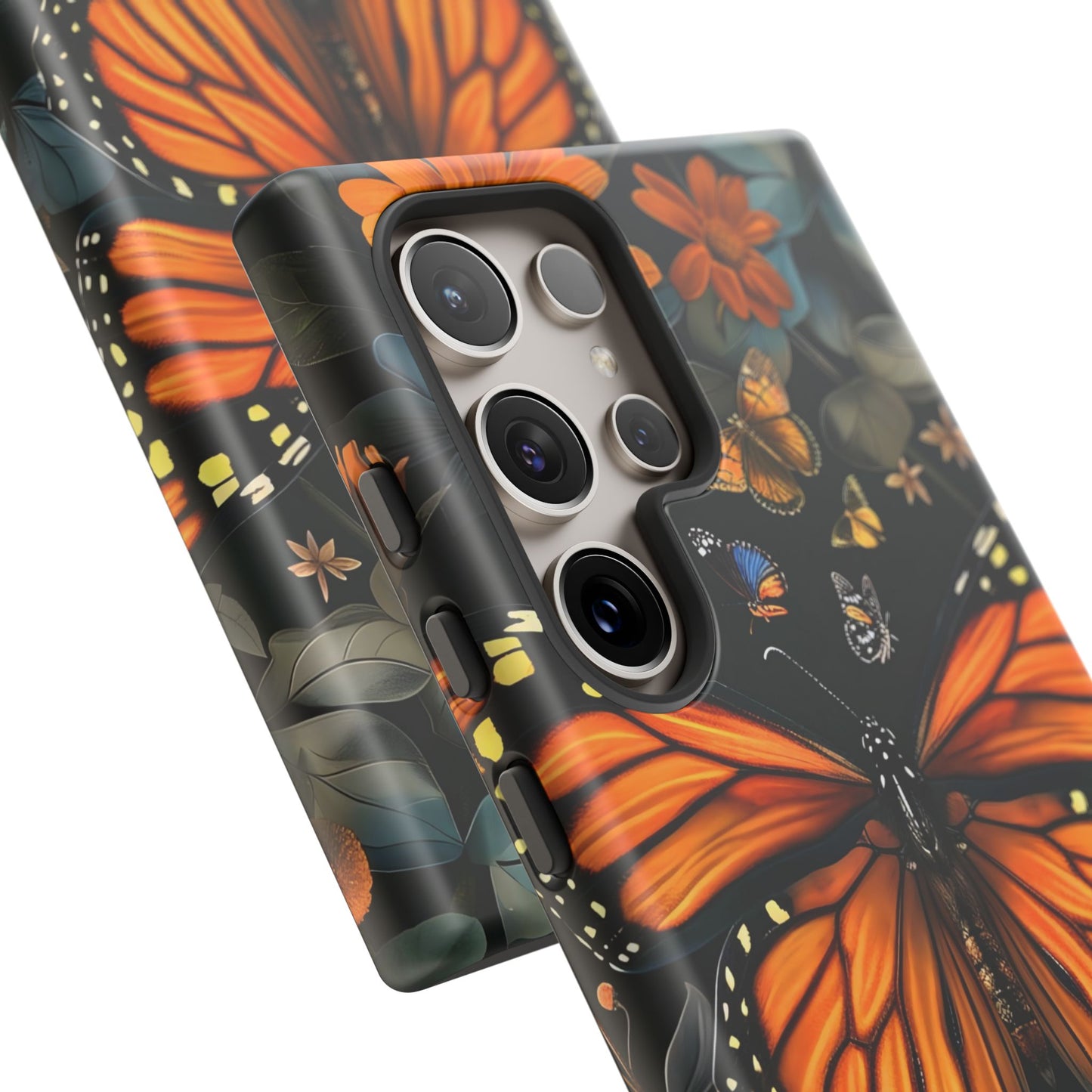 Monarch Butterfly Phone Case, Tough Cases, Nature Lover Gift, Floral Mobile Cover, Eco-Friendly Phone Accessory, Butterfly Design