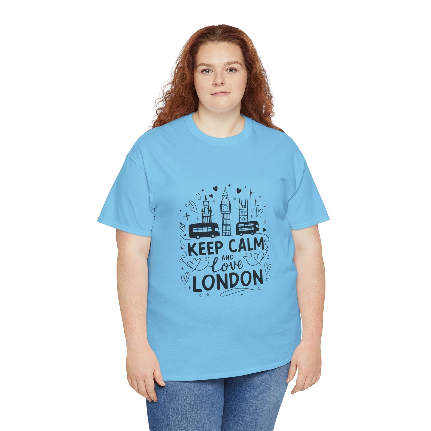 Unisex Heavy Cotton Tee - Keep Calm and Love London