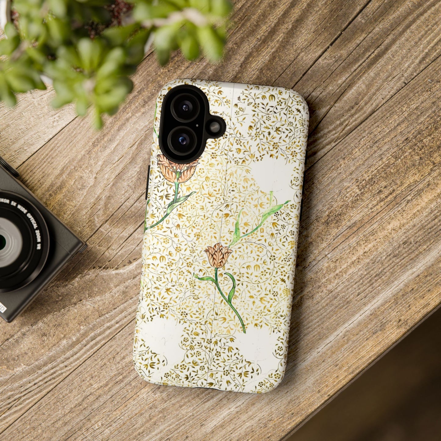 Elegant Floral Phone Case, Tough Cases for iPhone, Stylish Smartphone Cover, Protection with Floral Art, Unique Gift for Her