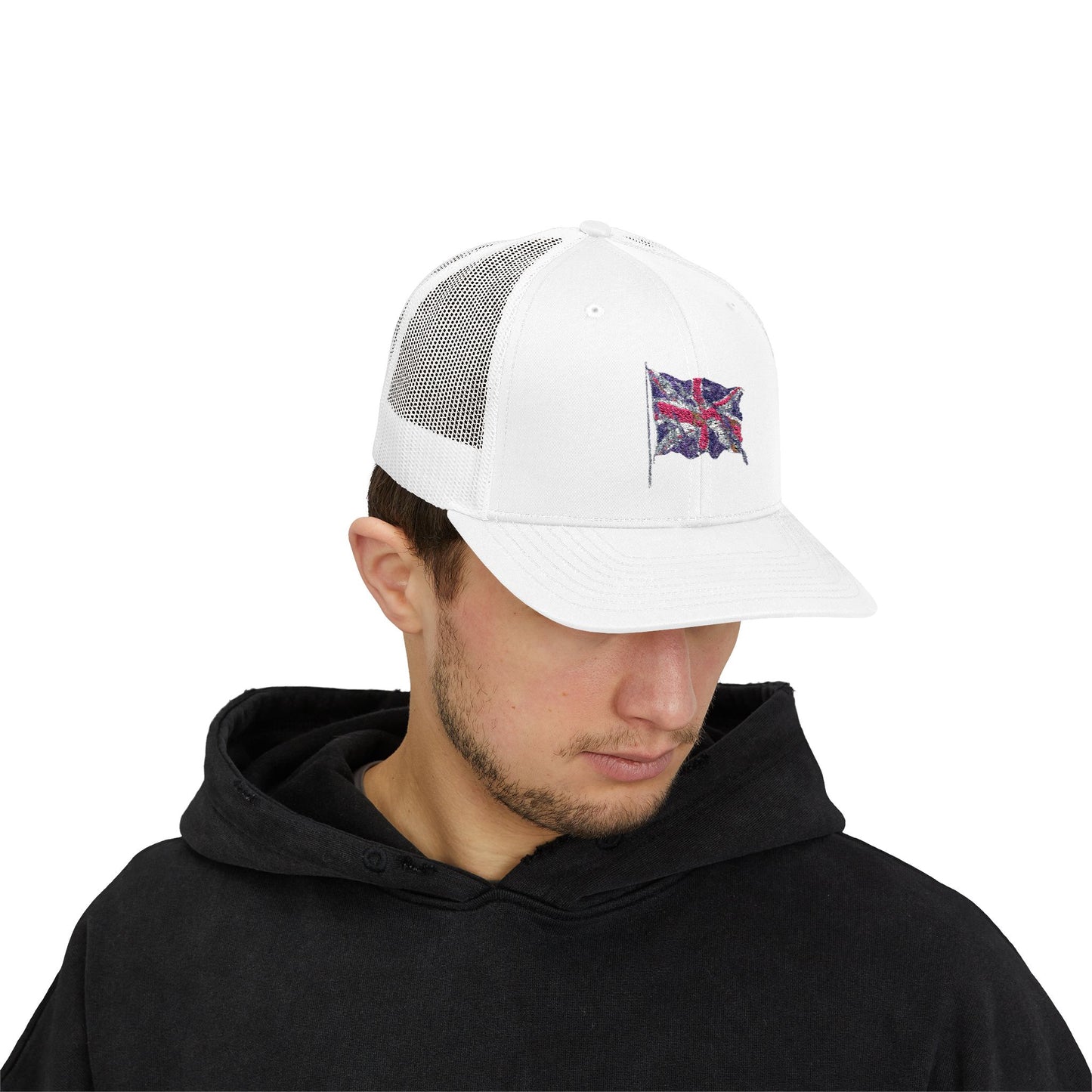 Stylish Union Jack Snapback Trucker Cap, Casual Headwear, Great for Festivals, UK Pride, Outdoor Events, Gifts for Him/Her