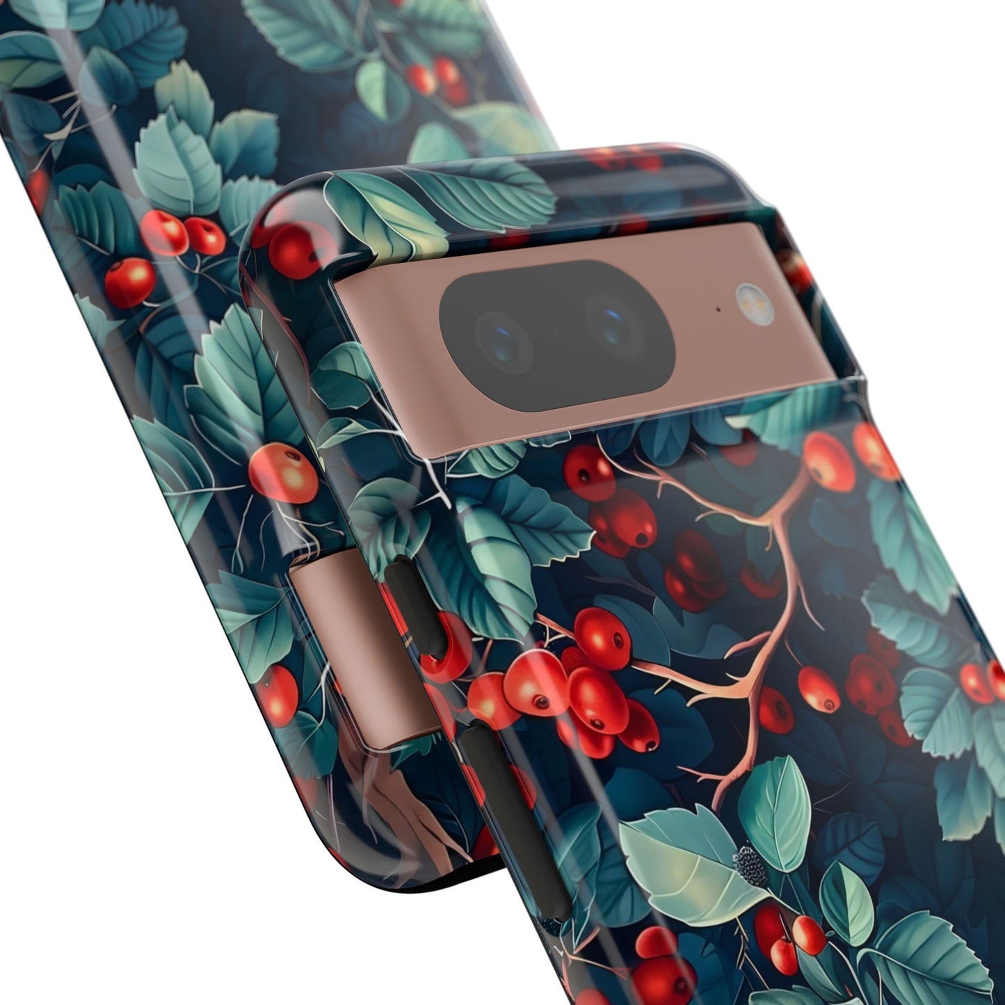 Berry Blossom Phone Case - Nature Lover's Gift, Floral Design, Cute Accessory for Spring, Unique Tech Cover, Perfect for Holidays