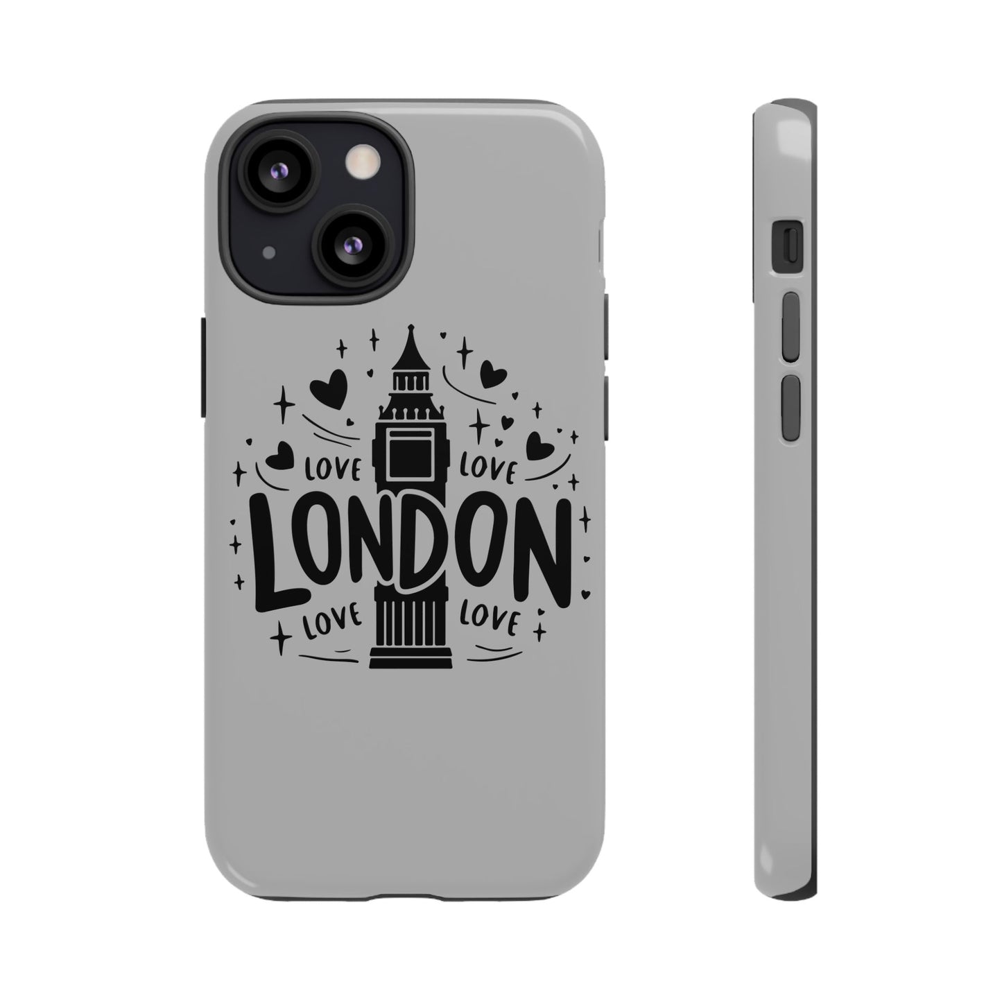 London Love Phone Case, Tough Cases, Stylish Phone Accessories, Unique Gift for Travelers, London Souvenir, Love Design