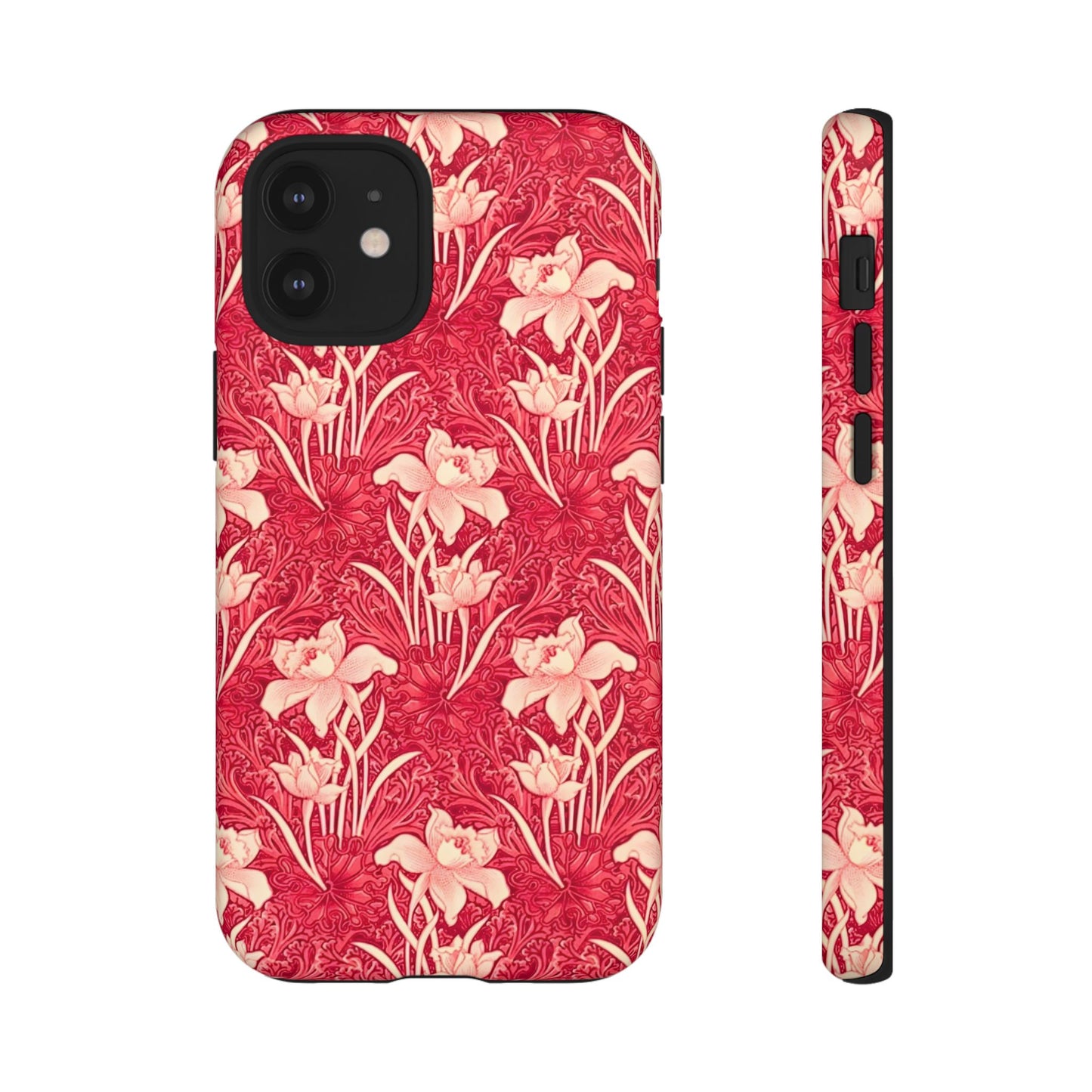 Floral Tough Phone Case - Durable, Stylish Accessory, Perfect Gift for Her, Floral Pattern, Customizable, Ideal for Daily Use