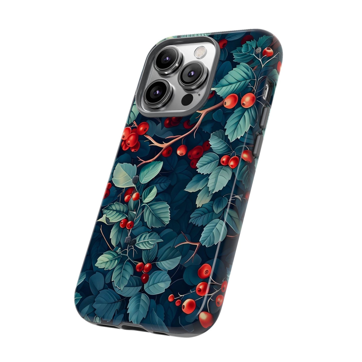 Berry Blossom Phone Case - Nature Lover's Gift, Floral Design, Cute Accessory for Spring, Unique Tech Cover, Perfect for Holidays