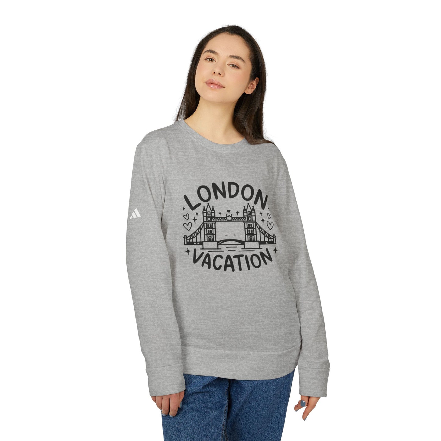 Adidas Unisex Fleece Crewneck Sweatshirt - London's Relaxing Vacation