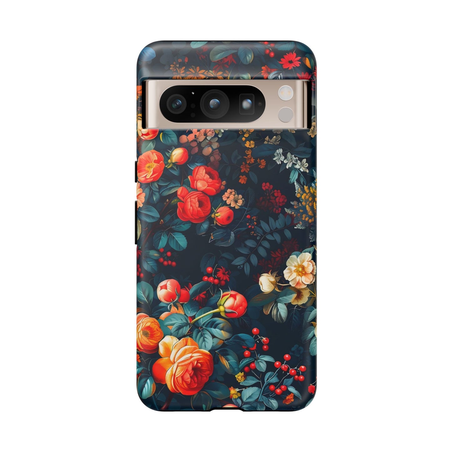 Floral Phone Case - Tough Cases, iPhone Protection, Elegant Floral Design, Gift for Her, Stylish Tech Accessory