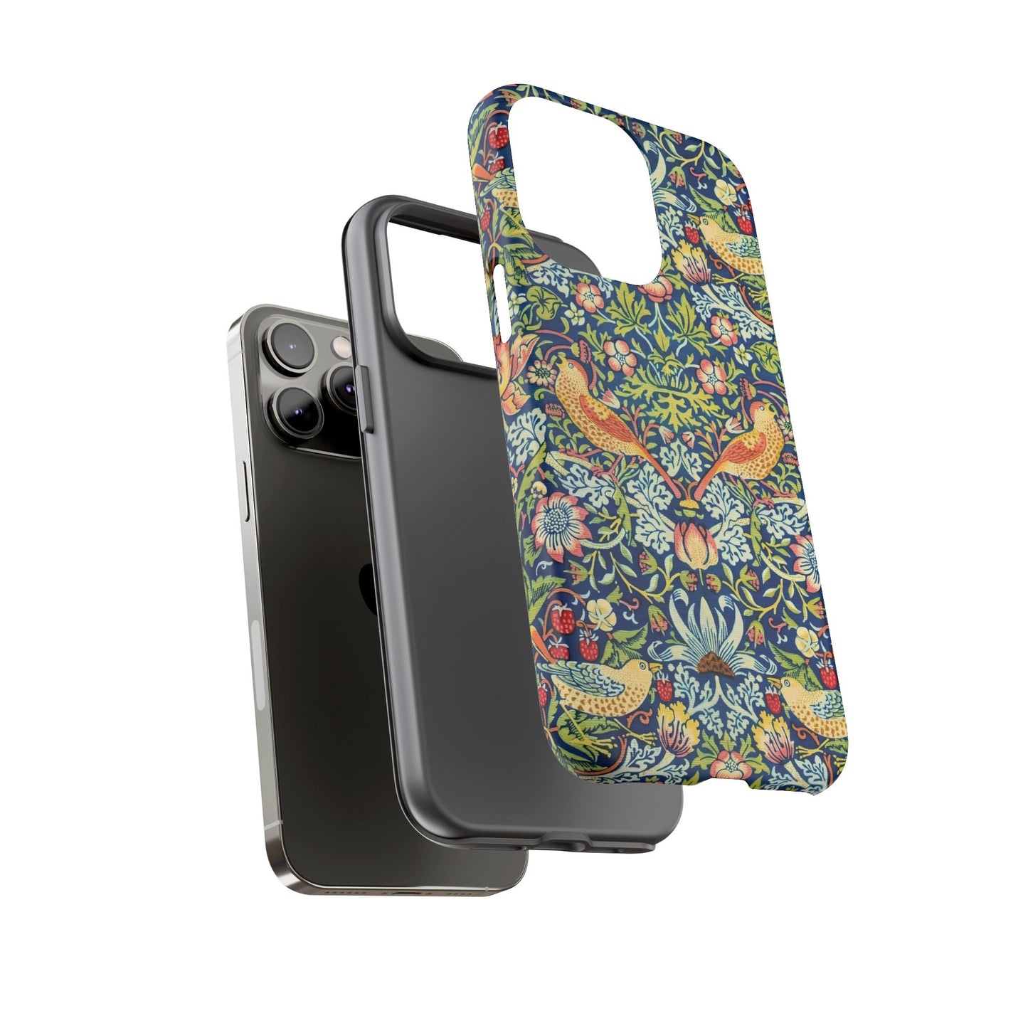 Floral Phone Case | Tough Cases, Stylish Protection, Unique Gift, Eco-Friendly, Floral Pattern, Bird Design