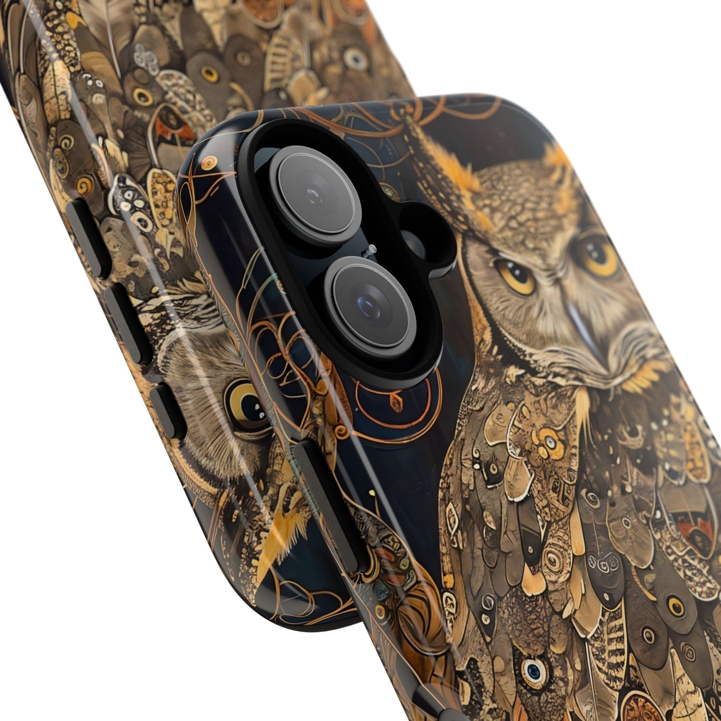 Owl Phone Case, Tough Cases for Nature Lovers, Artistic Owl Design, Bird Phone Cover, Unique Gift for Wildlife Enthusiasts