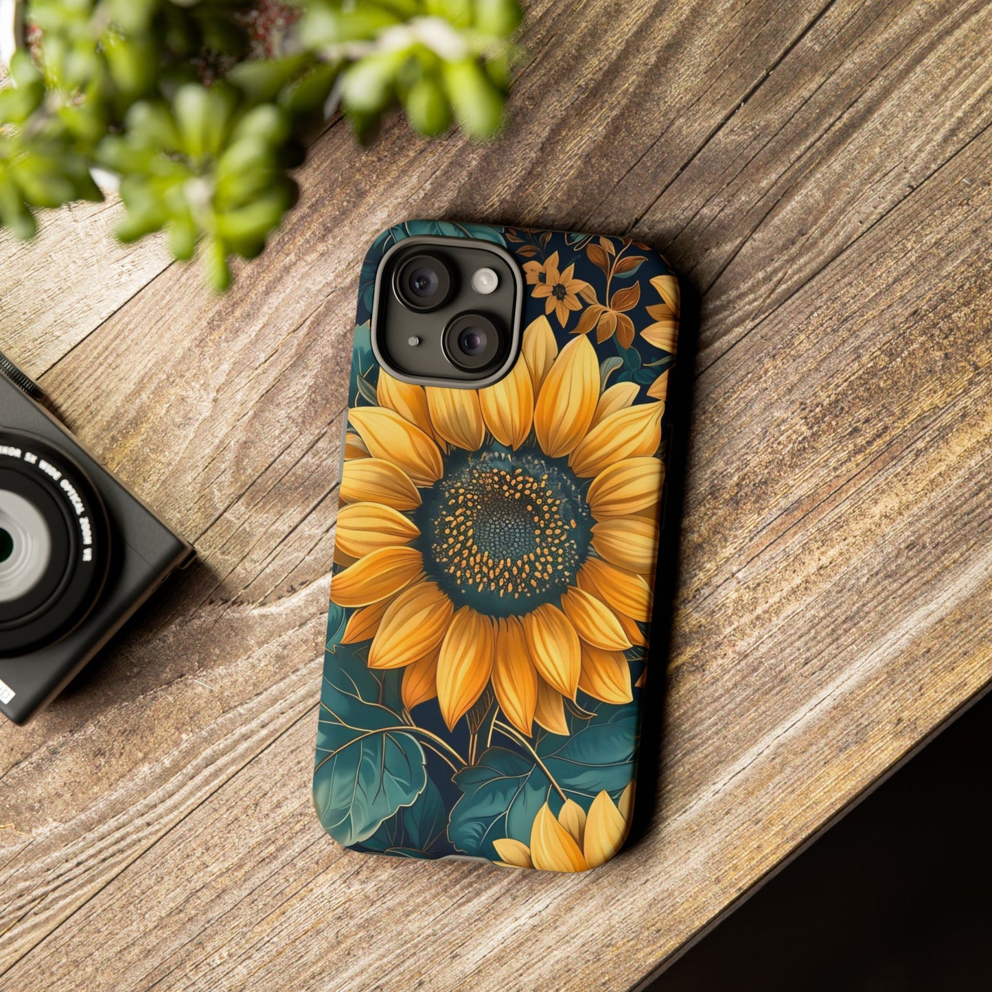 Sunflower Phone Case - Bright Floral Design, Stylish Tough Cover for Sunflower Lovers, Gift for Plant Enthusiasts, Mom Gift, Nature Lovers