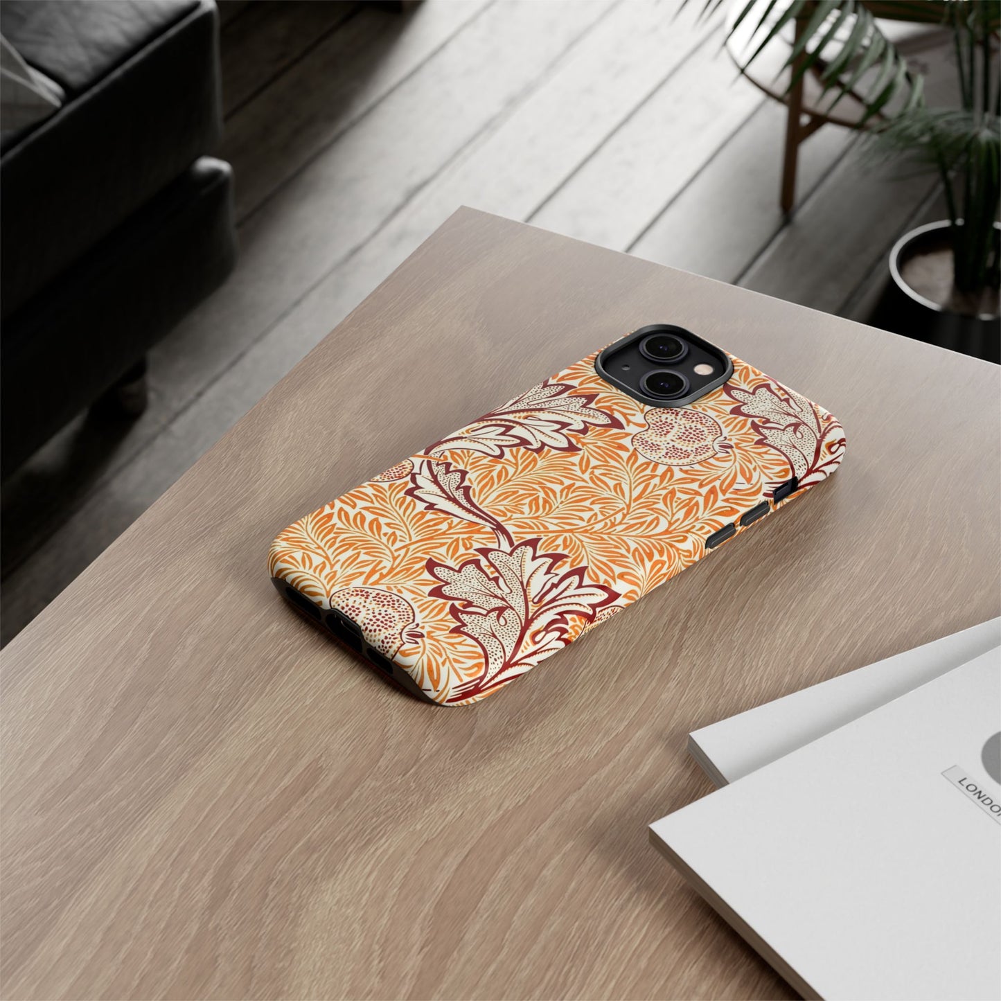Stylish Phone Case, Tough Cases with Floral Design, Protective Cover, Gift for Her, Cute Phone Accessory